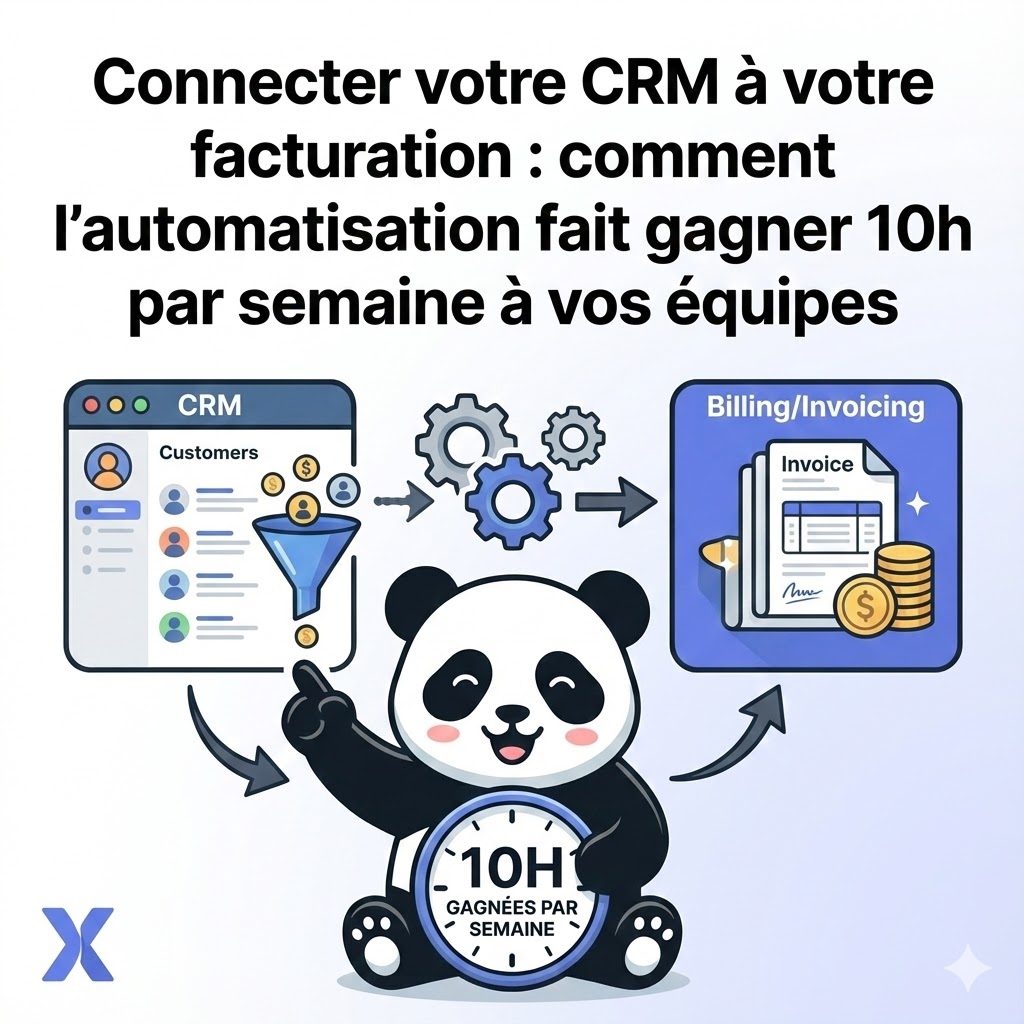 Connecter votre CRM à votre facturation : comment l’automatisation fait gagner 10h par semaine à vos équipes